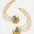 gold-toned earrings with removable ear chain