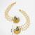 gold-toned earrings with removable ear chain
