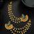 gold-toned earrings with removable ear chain