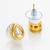 gold-toned teardrop kundan stud earrings