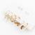 gold plated pearl and crystal hoop earring set