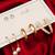 gold plated pearl and crystal hoop earring set