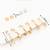 gold plated textured hoop and pearl stud set