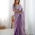 lavender silk blend sequin embroidered saree with blouse