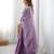 lavender silk blend sequin embroidered saree with blouse