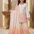 Designer party wear heavy natural crepe kids top plazzo & dupatta set