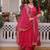 Pink Embroidered kurta set with dupatta