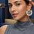 Ethnic silver & gold-tone bird statement earrings with pearl seed beads