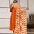 Orange chanderi silk embroidered kurta sets