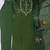 Dark green silk blend embroidered kurta sets