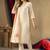 Beige silk blend embroidered kurta sets