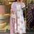 White cotton blend printed kurta sets