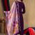 Teal green silk blend embroidered kurta sets
