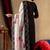 Black silk blend embroidered kurta sets