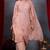 Peach georgette embroidered kurta sets