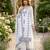 White georgette embroidered kurta sets