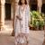 White georgette embroidered kurta sets