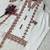 White georgette embroidered kurta sets