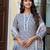 Floral printed pure cotton round neck kurta trouser and dupatta set