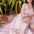 Floral printed pure cotton v neck kurta trouser and dupatta set
