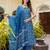 Floral printed pure cotton round neck kurta trouser and dupatta set