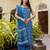 Floral printed pure cotton round neck kurta trouser and dupatta set