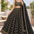Royal Black Opulence Crepe Silk Lehenga with Fine Dori & Zari Embroidery