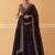 Royal Black Opulence Crepe Silk Lehenga with Fine Dori & Zari Embroidery