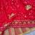 Royal Scarlet Faux Georgette Lehenga Choli with Peacock Motif, Zari & Heavy Sequin Embroidery