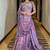 Lavender Bloom Taby Silk Lehenga Choli with Floral Print, Real Mirror, Sequins & Embroidery Work