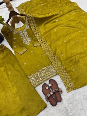stylish embroidery beads work kurta set 4