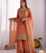 Womens new trendy stylish  embroidery beads work kurta set