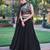 Noir Blossom Frendysilk Lehenga Choli with Floral Sequins & Thread Embroidery Work (5 Mtr Flair, Stitched)