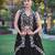 Noir Blossom Frendysilk Lehenga Choli with Floral Sequins & Thread Embroidery Work (5 Mtr Flair, Stitched)
