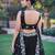 Noir Blossom Frendysilk Lehenga Choli with Floral Sequins & Thread Embroidery Work (5 Mtr Flair, Stitched)