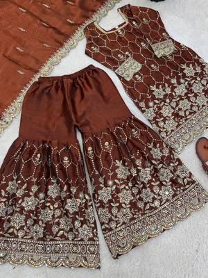  latest embroidery kurta set 4