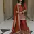 New trendy latest designer embroidery kurta set