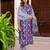 Floral printed pure cotton round neck kurta trouser and dupatta set