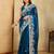 Floral Embroidered Party Wear Saree