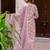 Floral printed pure cotton v neck kurta trouser and dupatta set