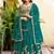 Teal Green Silk blend Thread Embroidered Lehenga Choli