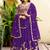 Purple  Silk blend Embroidered Lehenga Choli