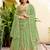 Parrot  Silk blend Embroidered Lehenga Choli