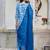 Floral printed pure cotton v neck kurta trouser and dupatta set