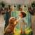 Kozy kids printed king size bedsheet with 2 pillow covers for kids room - happy-dog