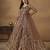  Beige embroidered Net Gown
