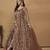  Beige embroidered Net Gown