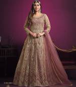  PINK sequin embroidered GOWN 