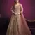  PINK sequin embroidered GOWN 