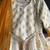 Off white marigold printed cotton silk anarkali set